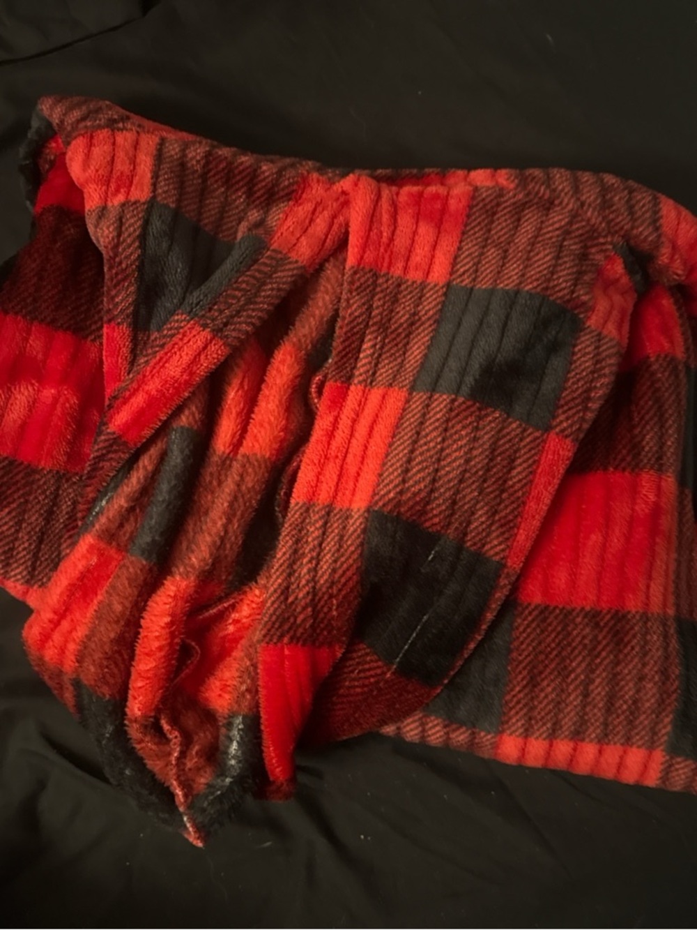 Cozy Red and Black Buffalo Plaid hoodie